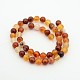 Natural Red Agate Dyed Round Bead Strands(G-P070-20-8mm)-2