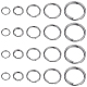 400pcs 5 Styles 304 Stainless Steel Split Rings(STAS-SC0005-95)-1