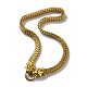 Ion Plating(IP) 304 Stainless Steel Wheat Chain Necklaces(NJEW-P288-15G)-1