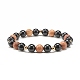 Natural Tourmaline & Wood Round Beads Stretch Bracelets Set(BJEW-JB07165-03)-7