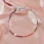 3.5mm Faceted Round Natural Gemstone & Shell Pearl Chakra Beaded Necklaces for Women, 17.48 inch(44.4cm)(NJEW-JN05149)