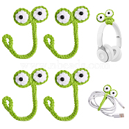 4Pcs Polyester Hanging Pendant Decorations, Frog, 140x150x11mm(AJEW-CA0004-41A)