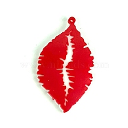 Valentine's Day Silicone Pendant Molds, Resin Casting Molds, for Keychain Clasps Craft Making, Lip Pattern, 88.5x53x6mm, Hole: 2.5mm, Inner Diameter: 48.5x84mm(DIY-J009-08A)