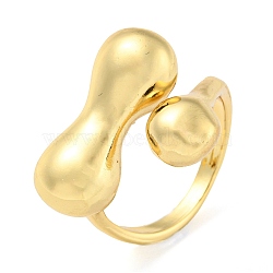 Brass Finger Ring, Cadmium Free & Lead Free, Long-Lasting Plated, Real 18K Gold Plated, US Size 9(18.9mm)(RJEW-C069-11G)
