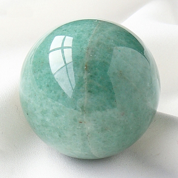 Natural Green Aventurine Crystal Ball, Reiki Energy Stone Display Decorations for Healing, Meditation, Witchcraft, 40mm