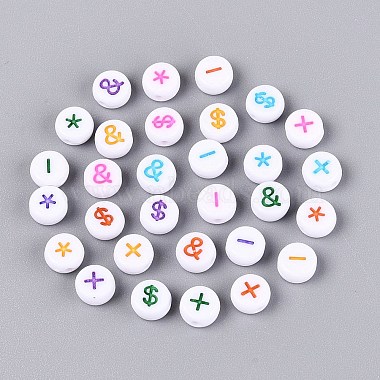 Opaque Acrylic Beads(SACR-Q001-10D)-2