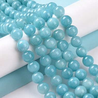 Natural Mashan Jade Round Beads Strands(X-G-D263-6mm-XS28)-3