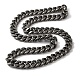 201 inox Cuban Link colliers de chaîne(NJEW-H033-05B-AS)-1