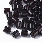 Natural Sandalwood Beads, Waxed Wooden Beads, Dyed, Column, Coconut Brown, 8.5x8mm, Hole: 1.6mm, about 1380pcs/500g(WOOD-S665-01B-01)