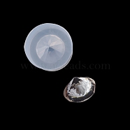 Food Grade Silicone Molds, Resin Casting Molds, For UV Resin, Epoxy Resin Jewelry Making, Diamond, White, 45x21mm, Inner Diameter: 20mm(DIY-L026-091)