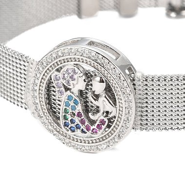 Unisex 304 Stainless Steel Watch Band Wristband Bracelets(BJEW-L655-026)-3