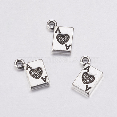 Antique Silver Square Alloy Charms