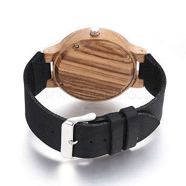 Zebrano Wood Wristwatches(WACH-H036-07)-4