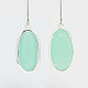 Silver Color Plated Brass Glass Pendants(GLAA-J047-06S)-2