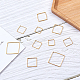 Brass Linking Rings(KK-SC0001-22G)-5