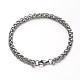 304 Stainless Steel Wheat Chain Jewelry Sets For Men(SJEW-O032-04P)-4