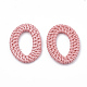 Caña de raso pintada a mano / anillos de unión de ratán tejidos(WOVE-N007-04D)-1