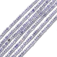 Cubic Zirconia Bead Strands, Round, Thistle, 2~2.5mm, Hole: 0.6mm, about 193pcs/strand, 14.57~15.08 inch (37~38.3cm)(ZIRC-C029-01C)