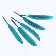 Goose Feather Costume Accessories, Dyed, Teal, 100~175x13~25mm(FIND-Q056-01)