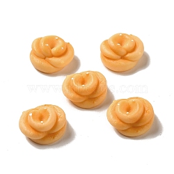 Opaque Resin Imitation Food Decoden Cabochons, Bread, Sandy Brown, 21.5x20.5x12mm(RESI-A033-05O)