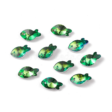Green Fish Glass Pendants