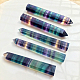 Natural Colorful Fluorite Pointed Prism Bar Home Display Decoration(G-PW0007-098C)-1