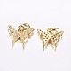 Long-Lasting Plated Brass Micro Pave Cubic Zirconia Charms(X-ZIRC-F069-32G)-2