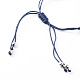 Регулируемые нейлоновые шнур плетеный браслеты из бисера(BJEW-JB06204)-5