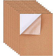 Self-Adhesive Cork Sheets, Rectangle Coaster Cork Backing Sheets for Wall Decoration, Party, BurlyWood, 45x35x0.1cm(DIY-BC0011-86)