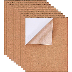 Self-Adhesive Cork Sheets, Rectangle Coaster Cork Backing Sheets for Wall Decoration, Party, BurlyWood, 45x35x0.1cm(DIY-BC0011-86)