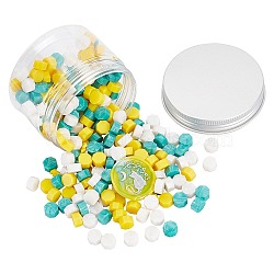 Sealing Wax Particles, for Retro Seal Stamp, Octagon, Mixed Color, 9mm, 300pcs(DIY-CP0002-77L)