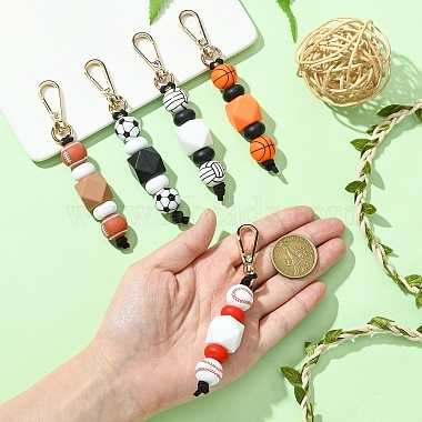 Silicone Ball Keychains(KEYC-YW00147-01)-5