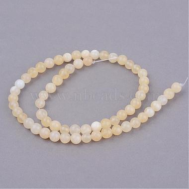 Natural Yellow Jade Beads Strands(G-Q462-10mm-36)-2