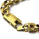 Men's Alloy Interlocking Knot Link Bracelet with Curb Chains(BJEW-A129-03AG)-4