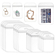 Benecreat 160 piezas 4 estilos bolsas de plástico transparente con cierre de cremallera(OPP-BC0001-12)-1