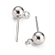 Boucles d'oreilles à tige en acier inoxydable anti-ternissement 304(STAS-Z035-02P-E)-2