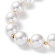 Plastic Pearl Graduated Beaded Necklace(NJEW-F317-03G)-2
