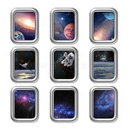 PVC Wall Stickers, Wall Decoration, Universe Themed Pattern, 900x390mm, 3 sheets/set(DIY-WH0228-549)