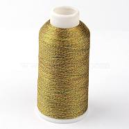 Round Metallic Cord, 9-Ply, Colorful, 0.8mm, about 328.08 yards(300m)/roll(MCOR-G001-0.8mm-25)