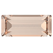 Preciosa&reg MAXIMA Crystal Fancy Stones, Czech Crystal, 435 26 212 Baguette, Dura Foiling, 90300 Light Peach, 4x2mm(Y-PRC-FB4-90300)