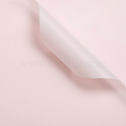 Solid Color Plastic Paper Flower Wrapping Paper, Waterproof Florist Bouquet Paper, DIY Crafts, Misty Rose, 550~580x550~580x0.05mm, 20 sheet/bag(HUDU-PW0001-178E)