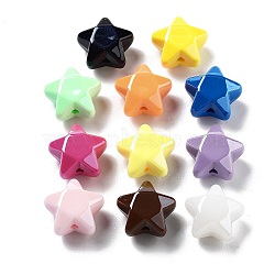 Opaque Acrylic Beads, Star, Star, 19x20x11.5mm, Hole: 2.8mm(X-OACR-Z017-04D)