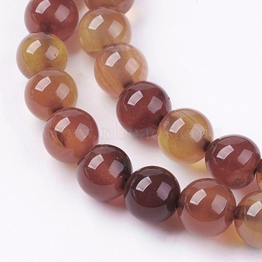 Chapelets de perles d'agate naturelle(G-R173-8mm-05)-3