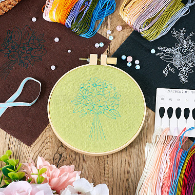 DIYブーケパターン3d刺繍スターターキット(DIY-TA0006-26)-6