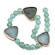 Chapelets de perles en aventurine vert naturel(G-T131-62)-2