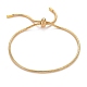 Placage ionique réglable (ip) 304 bracelet coulissant en acier inoxydable/fabrication de bracelets bolo(BJEW-F412-04G)-1