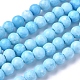 Assembled Synthetic Hemimorphite and Larimar Beads Strands(G-D0006-C01-4mm)-1