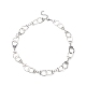 Tibetan Style Alloy Handcuff with Freedom Link Chain Necklaces for Men Women(NJEW-JN04279)-1