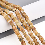 Natural Yellow Opal Beads Strands, Square, 2~2.5x4~4.5x4~4.5mm, Hole: 0.8mm, about 146~150pcs/strand, 14.76~15.16''(37.5~38.5cm)(G-T140-49B)