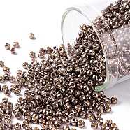 TOHO Round Seed Beads, Japanese Seed Beads, (PF556) PermaFinish Mauve Metallic, 11/0, 2.2mm, Hole: 0.8mm, about 1110pcs/10g(X-SEED-TR11-PF0556)